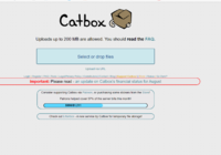 猫箱catbox，文件外链网站，最大支持200M。